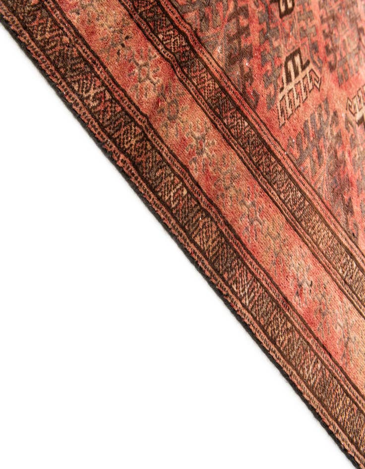 Detail image of  4' 1 x 6'  Hand Knotted Ultra Vintage Wool Rug