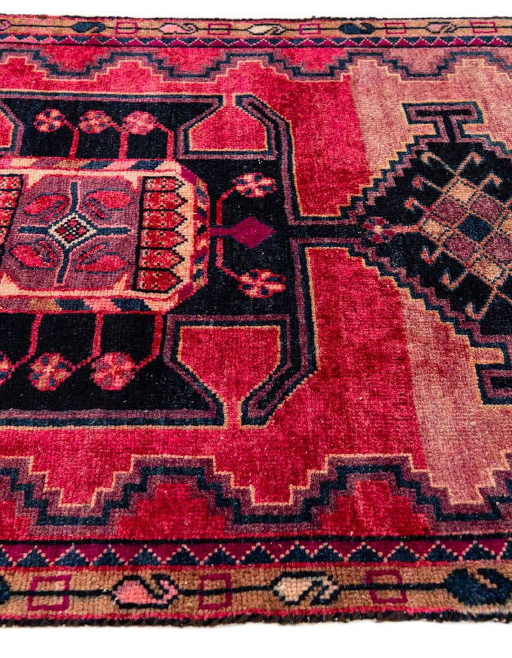 Detail image of  3' 2 x 4' 7  Hand Knotted Ultra Vintage Persian Wool Rug