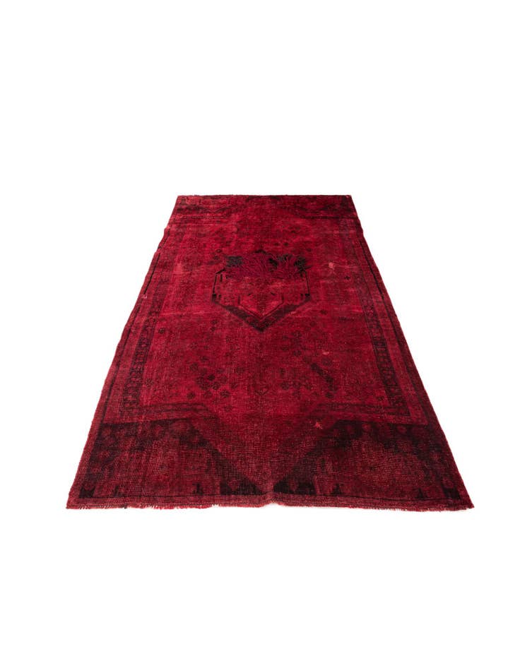 Detail image of  4' 7 x 8' 2  Hand Knotted Ultra Vintage Persian Wool Rug