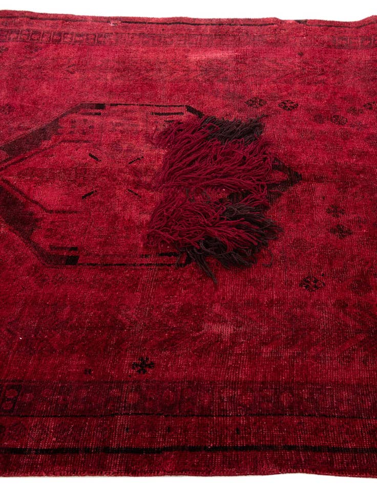 Detail image of  4' 7 x 8' 2  Hand Knotted Ultra Vintage Persian Wool Rug