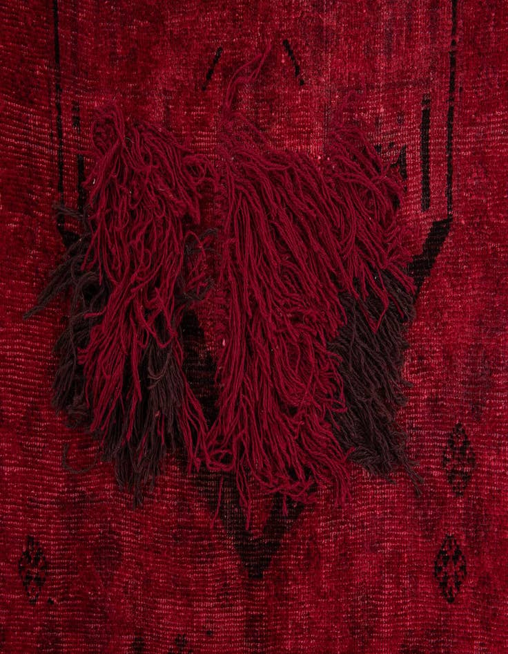 Detail image of  4' 7 x 8' 2  Hand Knotted Ultra Vintage Persian Wool Rug