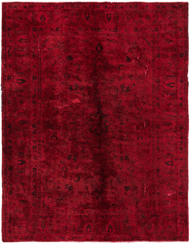  4' 7 x 6' 9  Hand Knotted Ultra Vintage Persian W...