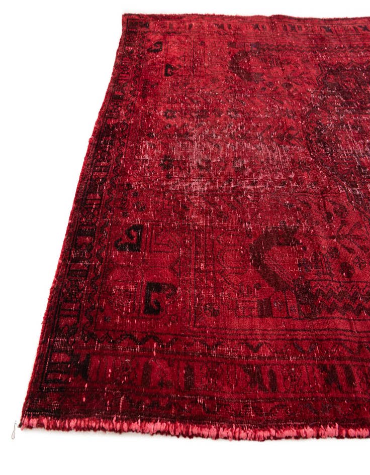 Detail image of  3' 10 x 6' 4  Hand Knotted Ultra Vintage Persian Wool Rug