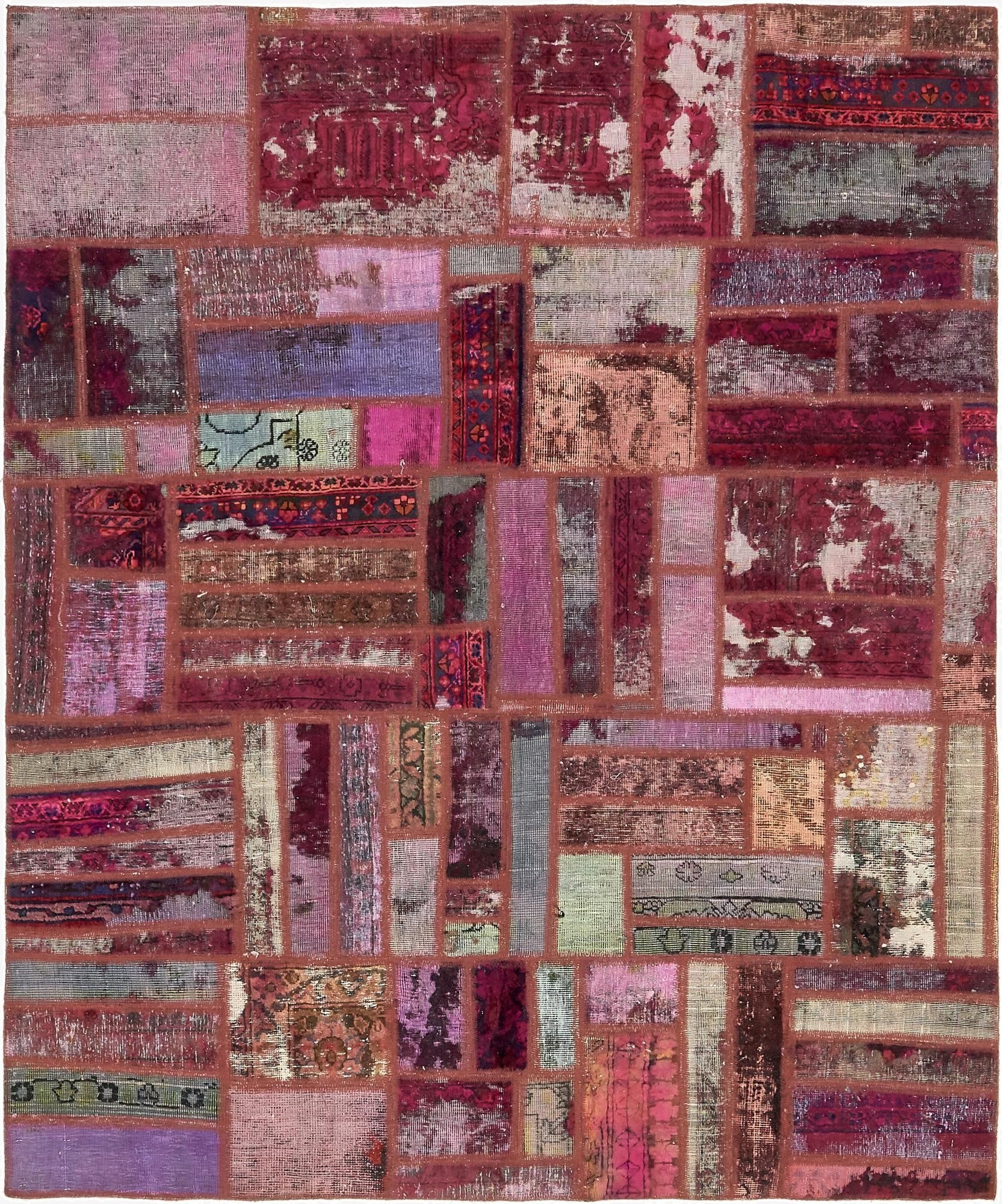  6' 3 x 7' 7  Hand Knotted Ultra Vintage Persian Wool Rug