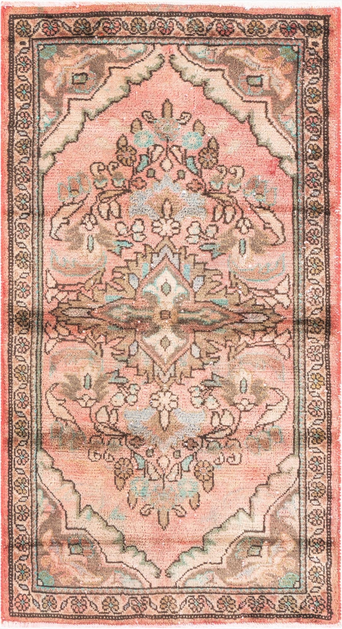  2' 5 x 4' 4  Hand Knotted Ultra Vintage Persian Wool Rug