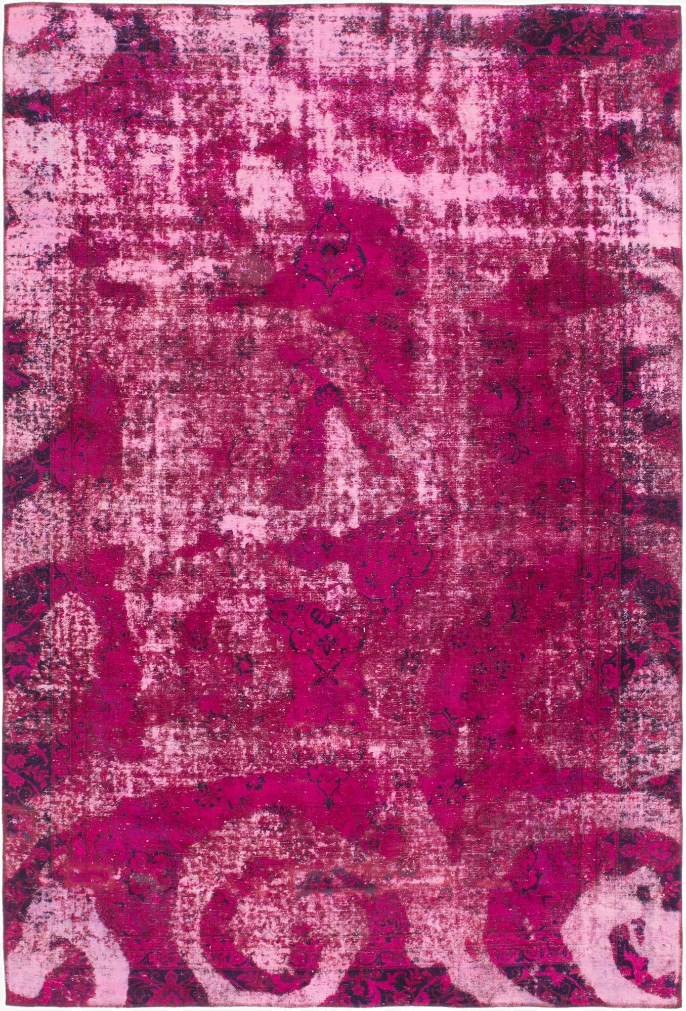  7' 4 x 10' 9  Hand Knotted Ultra Vintage Persian Wool Rug