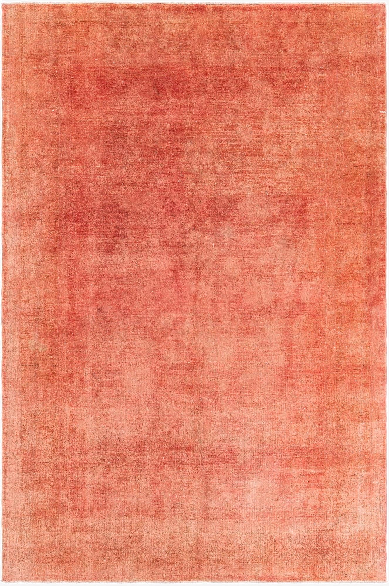  6' 7 x 10' 1  Hand Knotted Ultra Vintage Persian Wool Rug