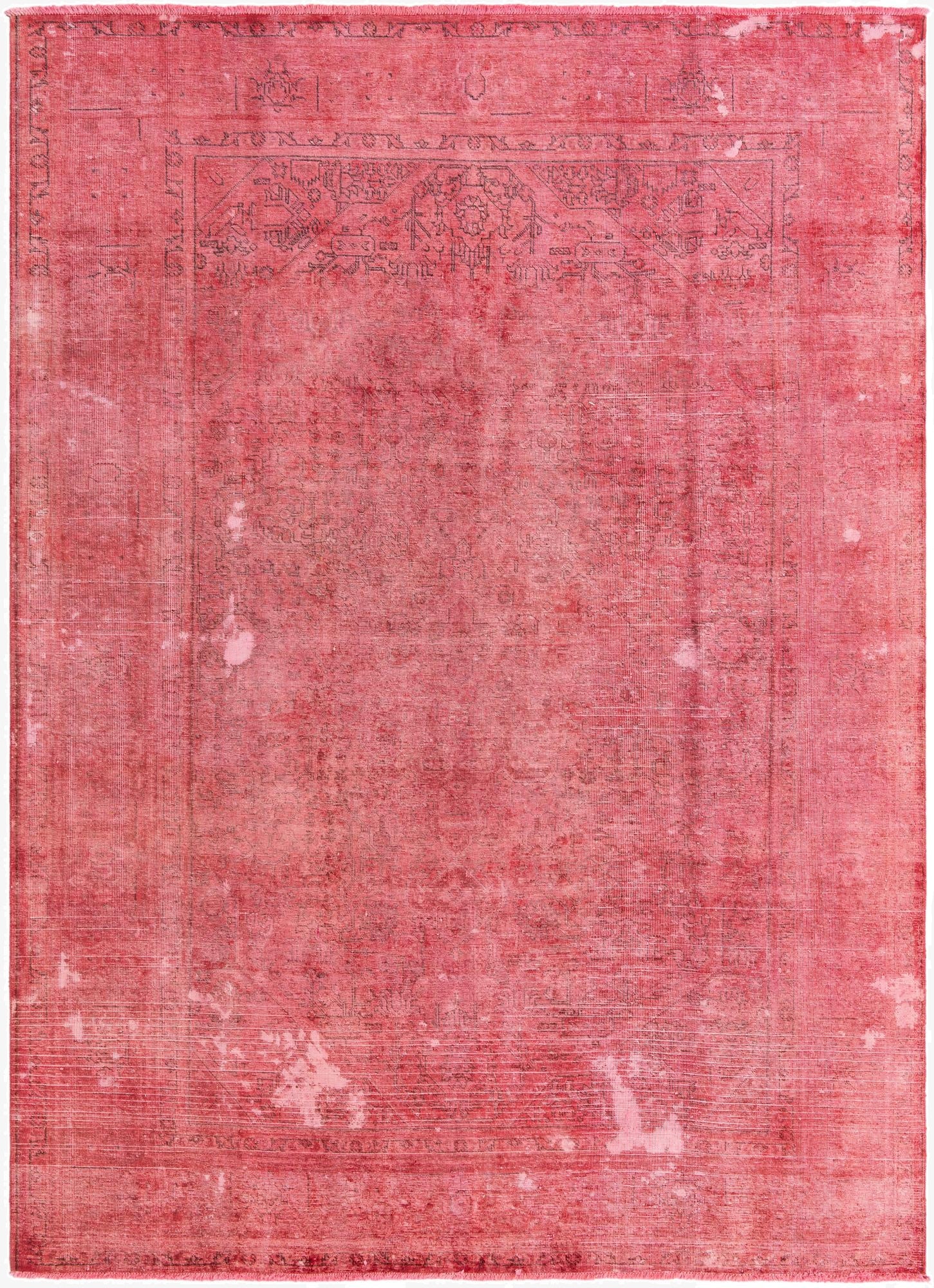  8' 1 x 11' 2  Hand Knotted Ultra Vintage Persian Wool Rug