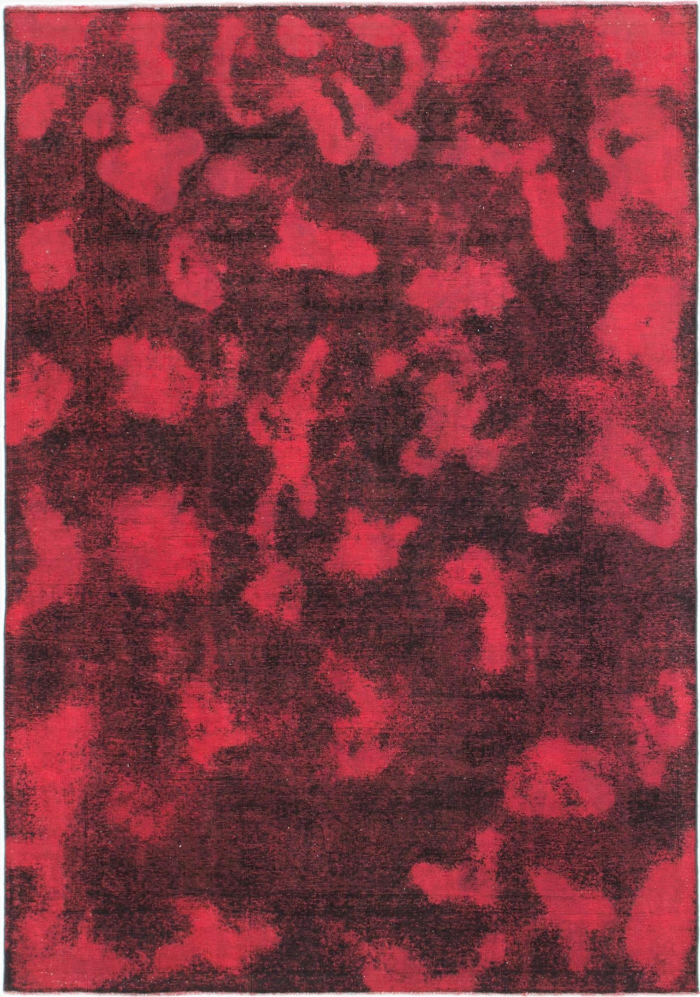  6' 8 x 9' 6  Hand Knotted Ultra Vintage Persian Wool Rug