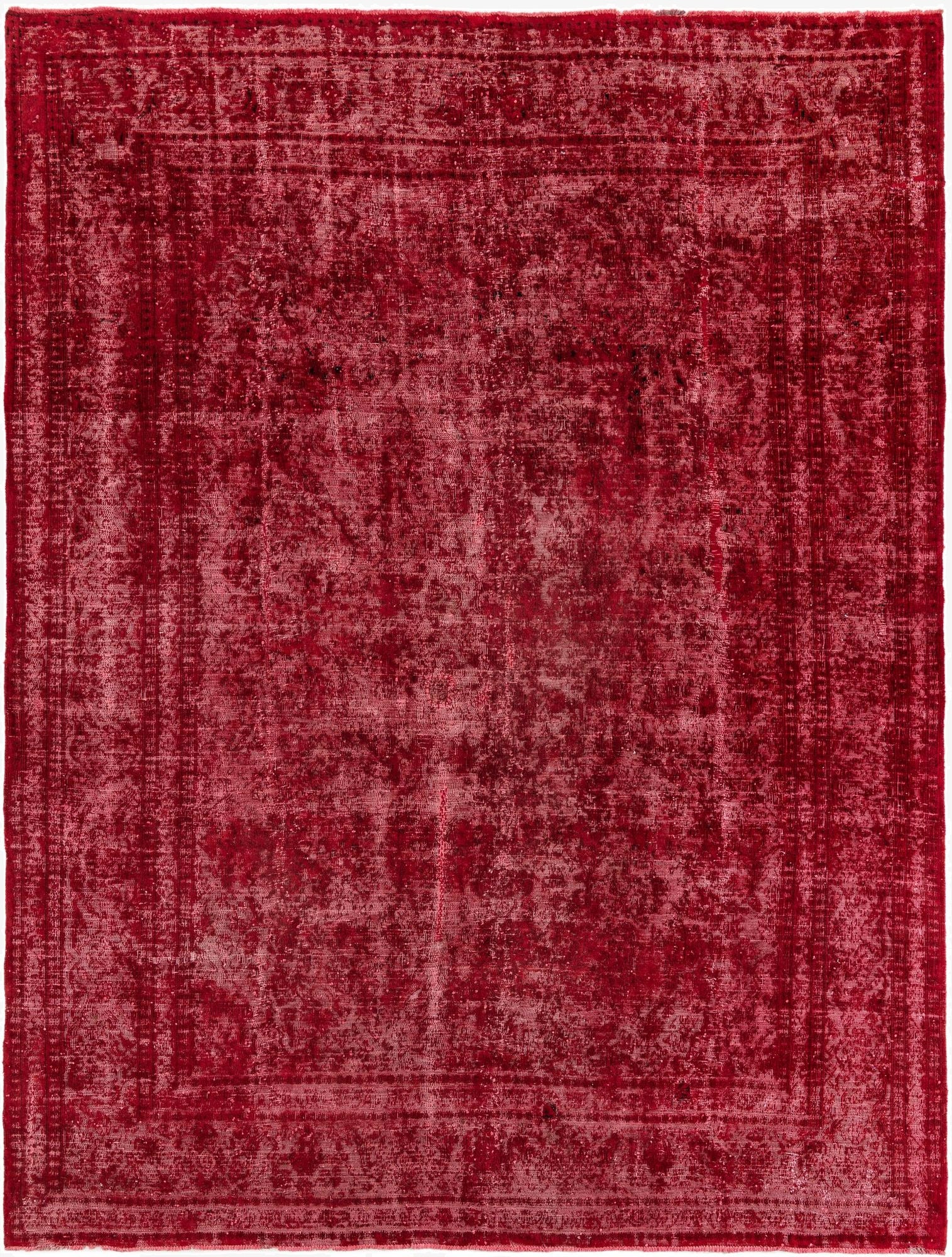  9' 6 x 12' 3  Hand Knotted Ultra Vintage Persian Wool Rug