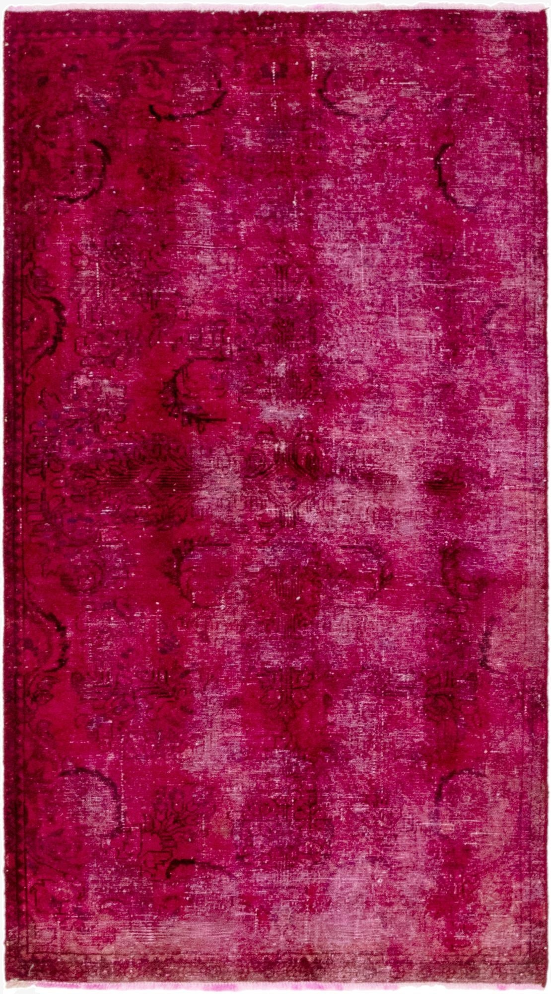  3' 6 x 6' 4  Hand Knotted Ultra Vintage Persian Wool Rug