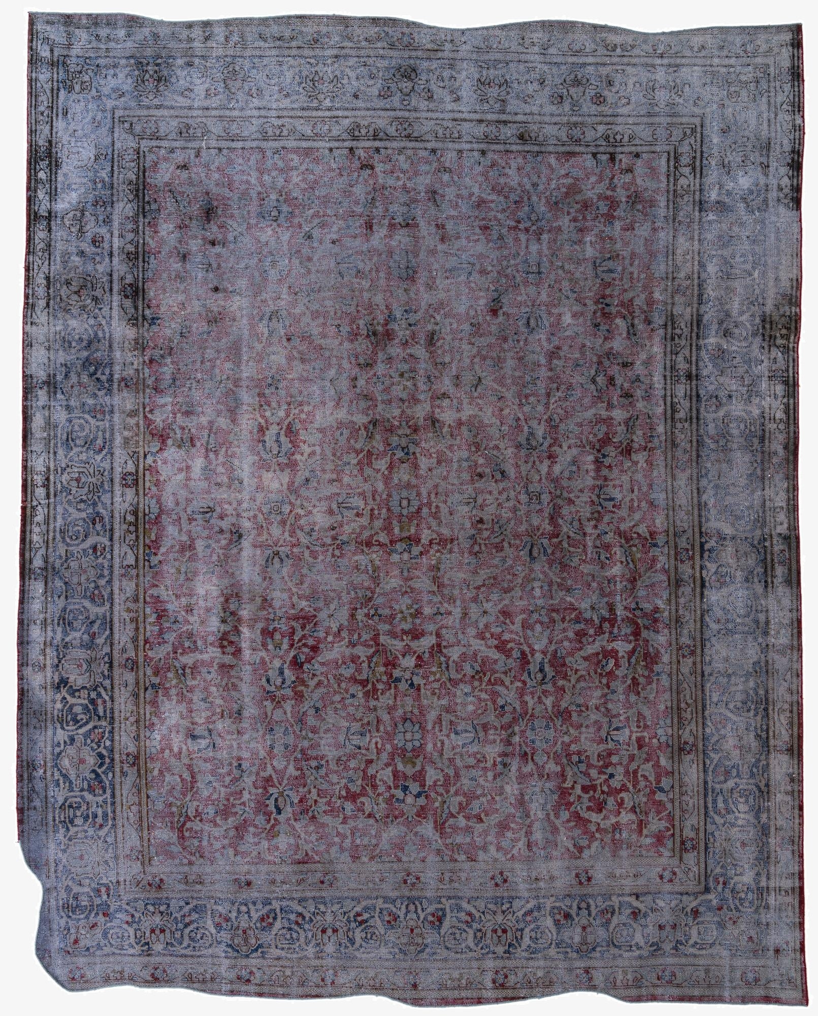  9' 10 x 12' 5  Hand Knotted Ultra Vintage Persian Wool Rug