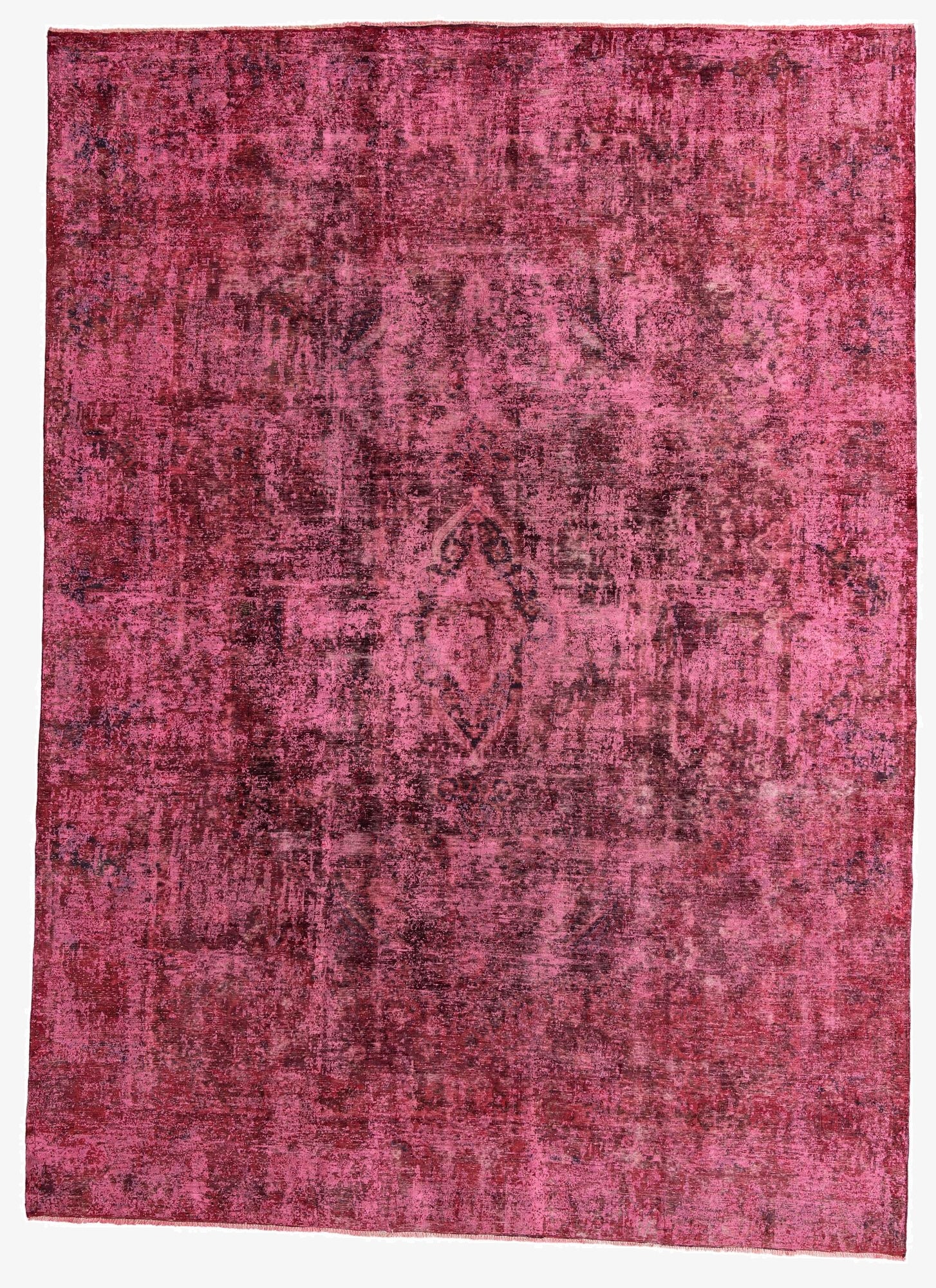  9' 6 x 13' 3  Hand Knotted Ultra Vintage Persian Wool Rug