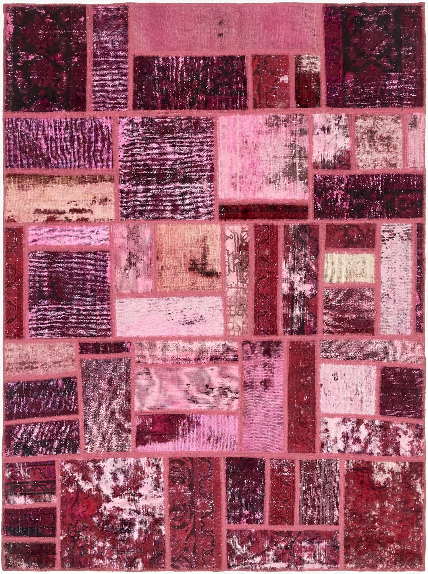  5' 9 x 7' 10  Hand Knotted Ultra Vintage Persian Wool Rug