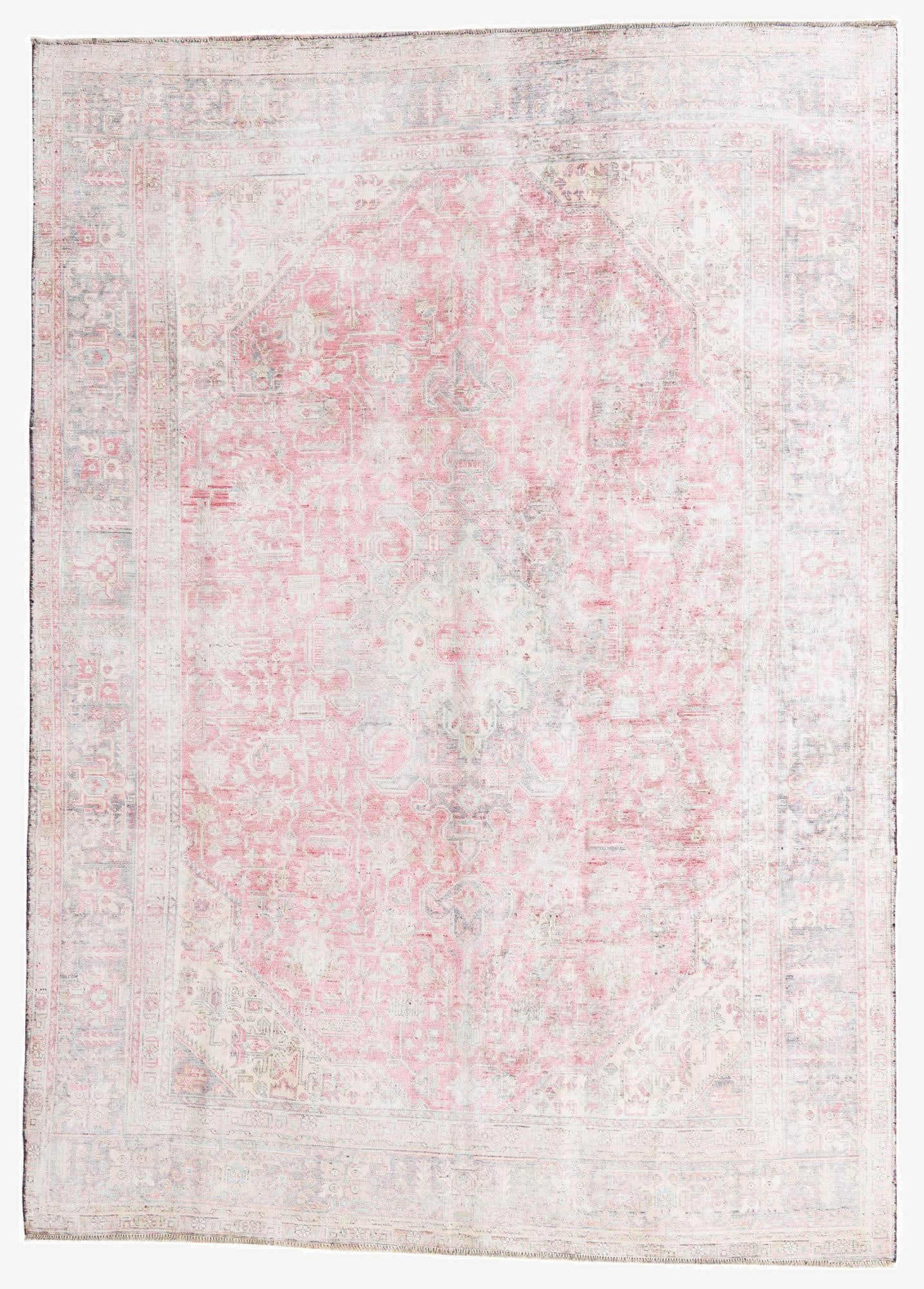  8' x 11' 1  Hand Knotted Ultra Vintage Persian Wool Rug