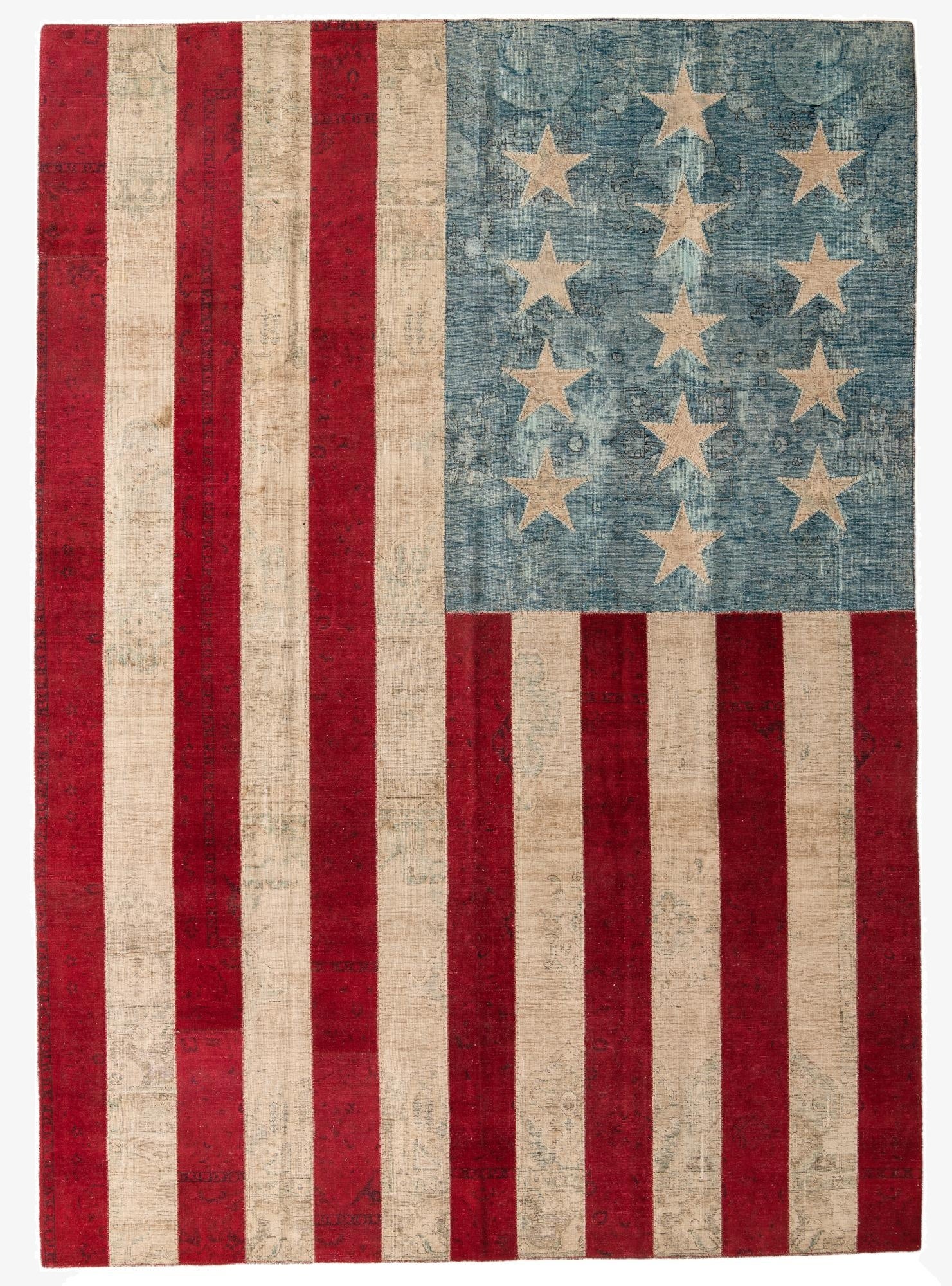  10' x 14' 1  Hand Knotted Ultra Vintage Persian Wool Rug