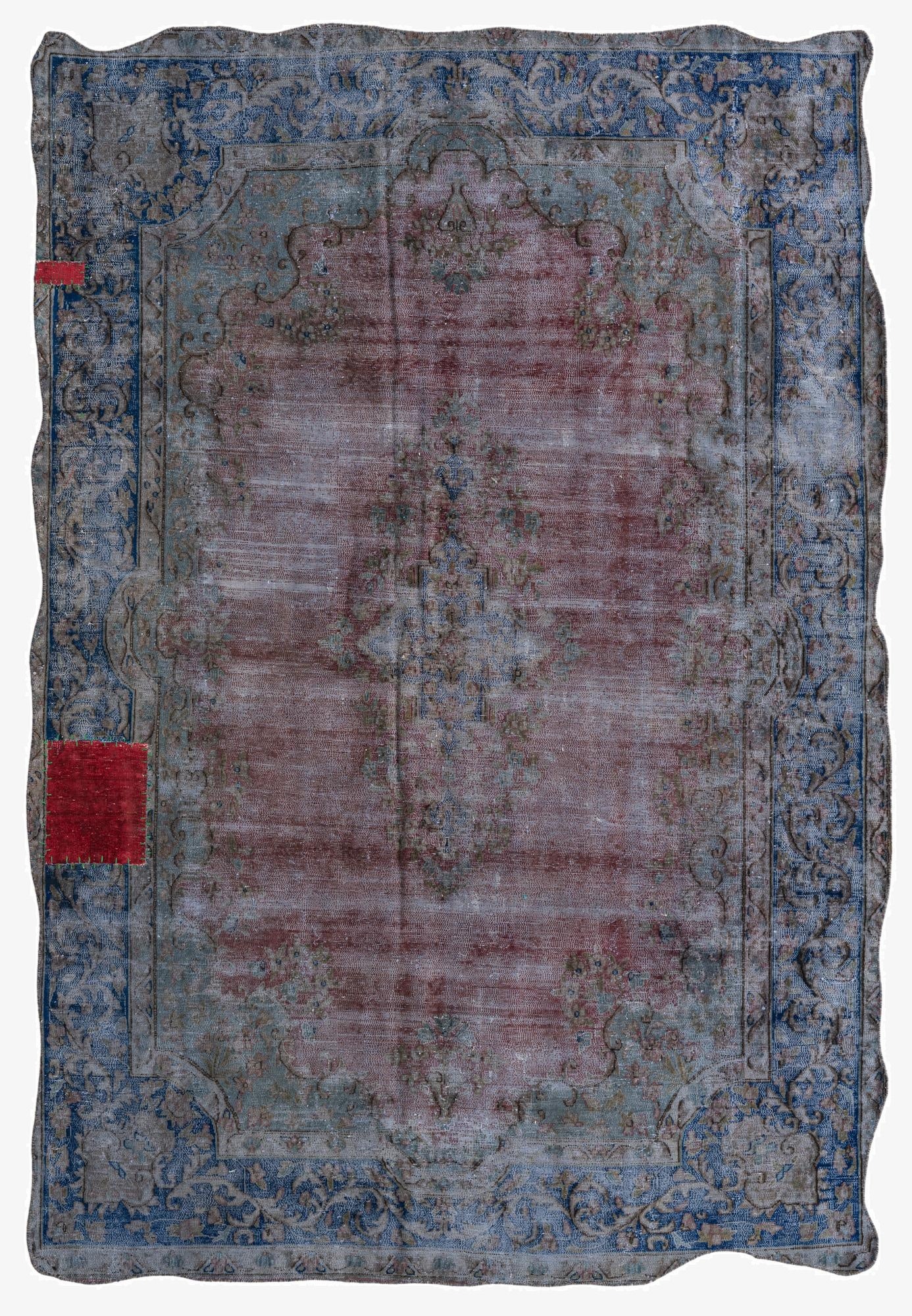  6' 4 x 9' 5  Hand Knotted Ultra Vintage Persian Wool Rug