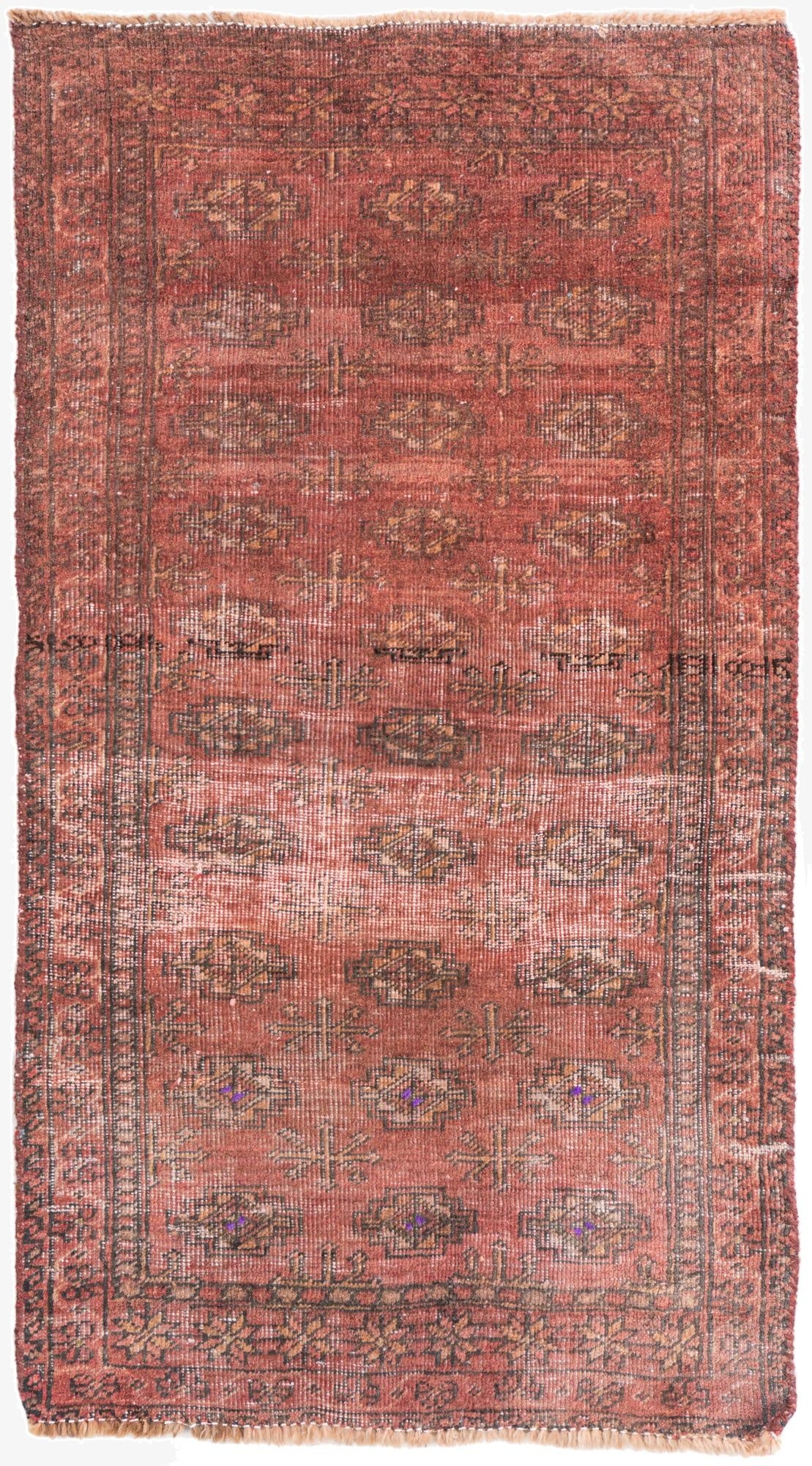 2' 5 x 4' 4  Hand Knotted Ultra Vintage Persian Wool Rug