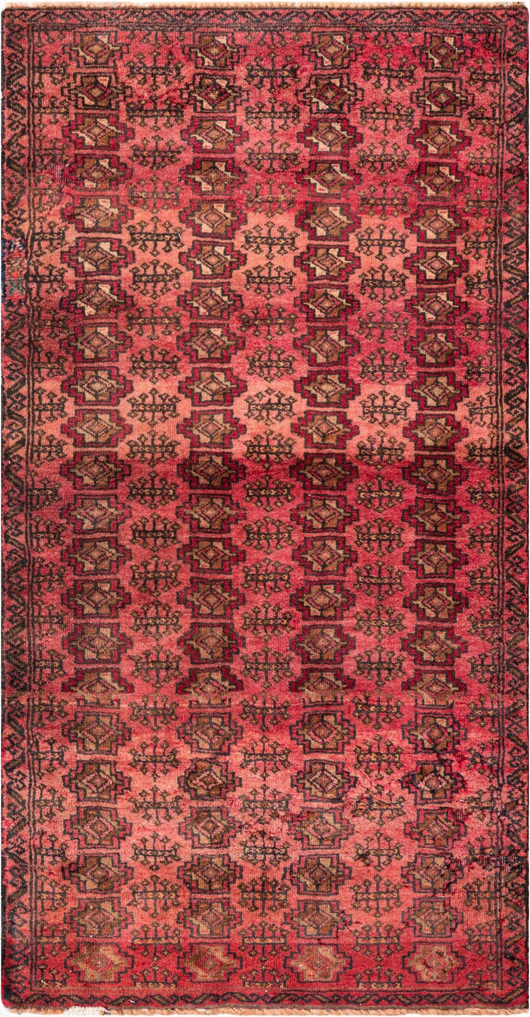  2' 10 x 5' 5  Hand Knotted Ultra Vintage Persian Wool Rug