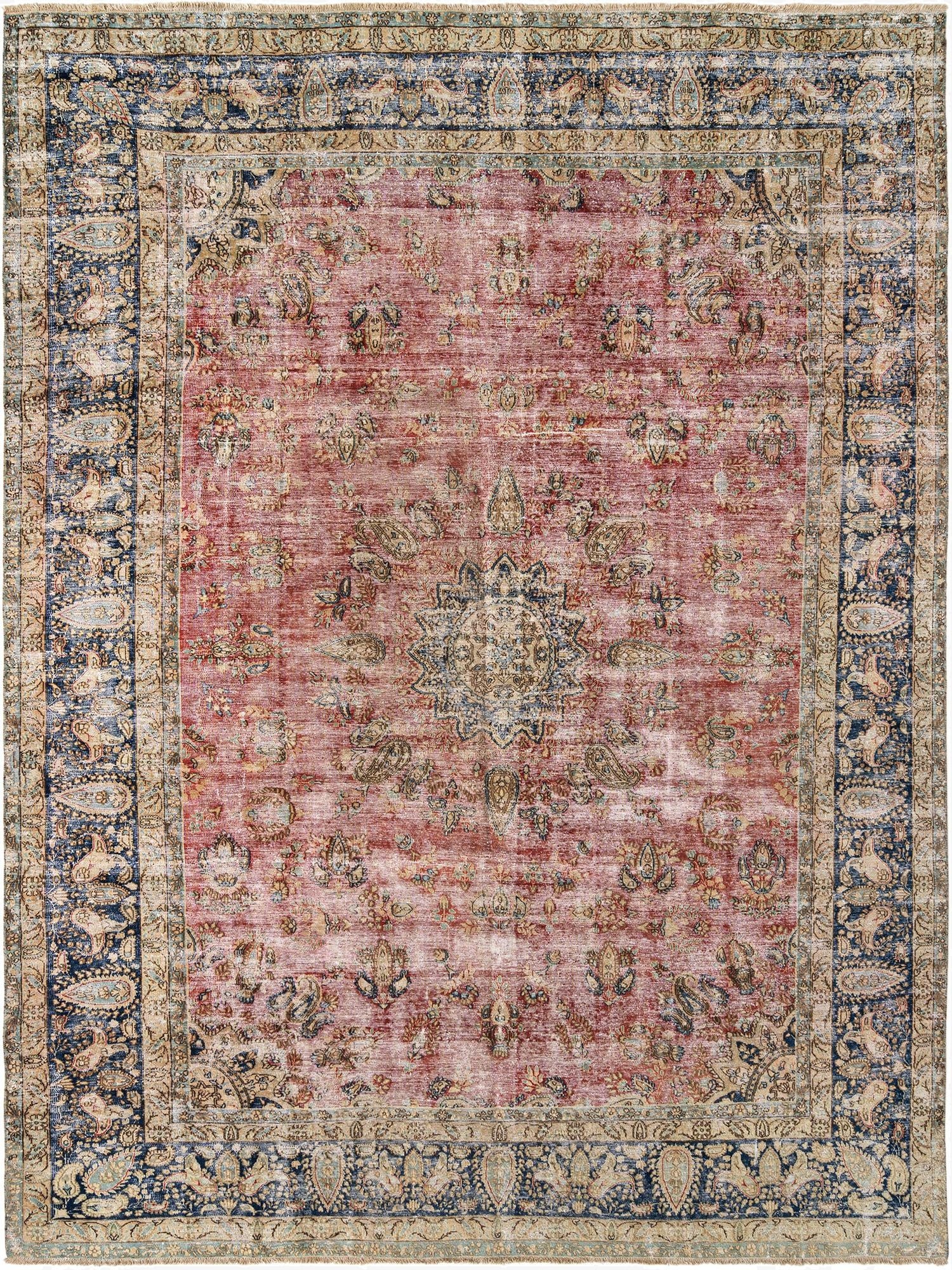  8' 11 x 12' 6 Vintage Royal Wool Rug