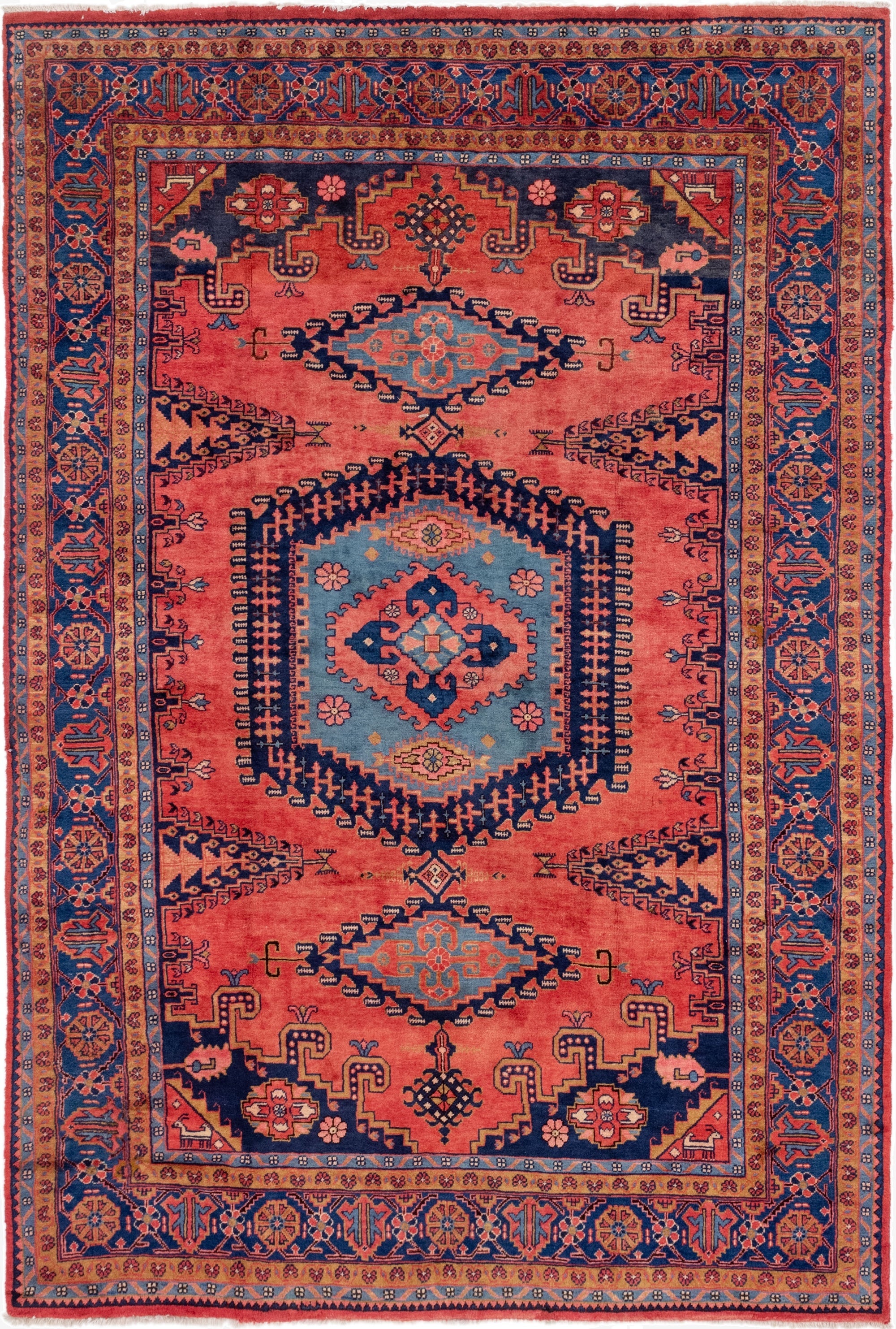  7' 10 x 11' 6  Hand Knotted Viss Persian Wool Rug