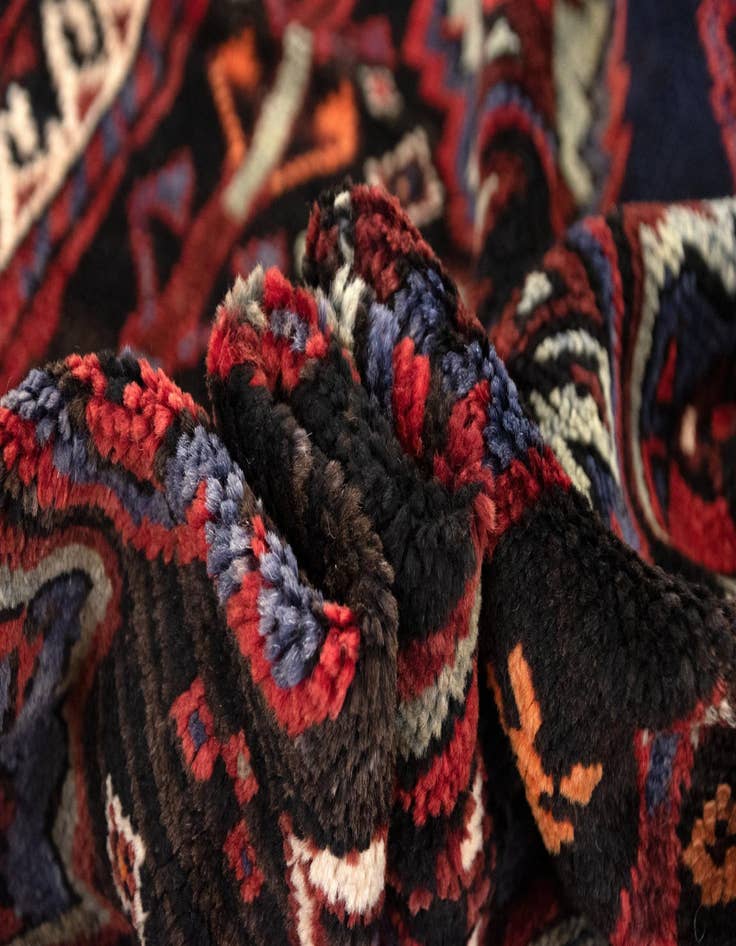 Detail image of 4' 8 x 7' 9 Hand Knotted Yalameh Persian Wool Rug