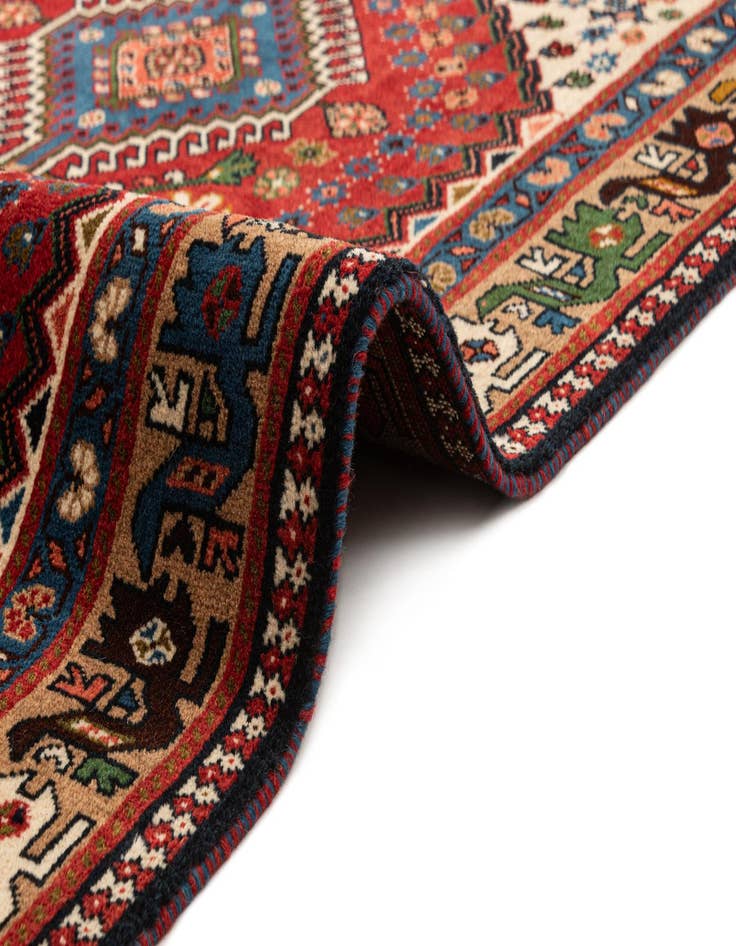 Detail image of  3' 5 x 5' Yalameh Rug