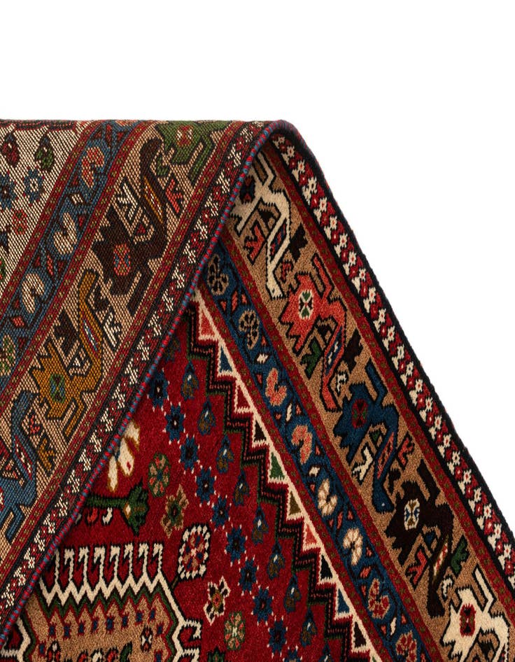 Detail image of  3' 5 x 5' Yalameh Rug