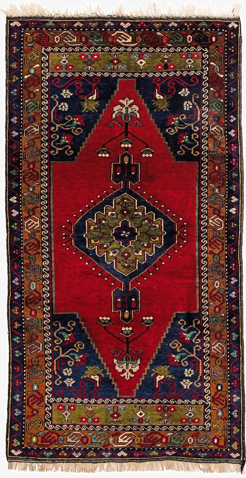  3' 5 x 6' 3  Hand Knotted Yalameh Wool Rug