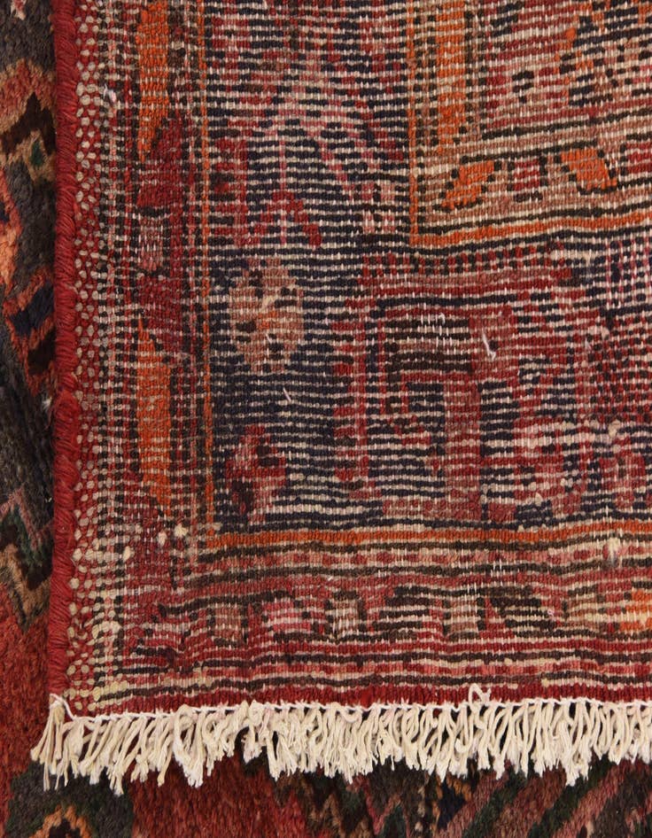 Detail image of  4' 3 x 7' 10  Hand Knotted Zanjan Persian Wool Rug