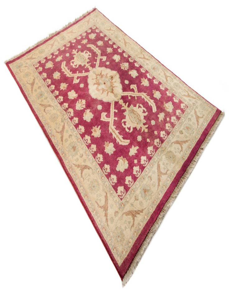 Detail image of  5' 3 x 7' 5  Hand Knotted Ziegler Wool Rug