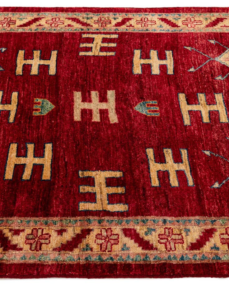 Detail image of  3' 3 x 5' 2  Hand Knotted Ziegler Wool Rug