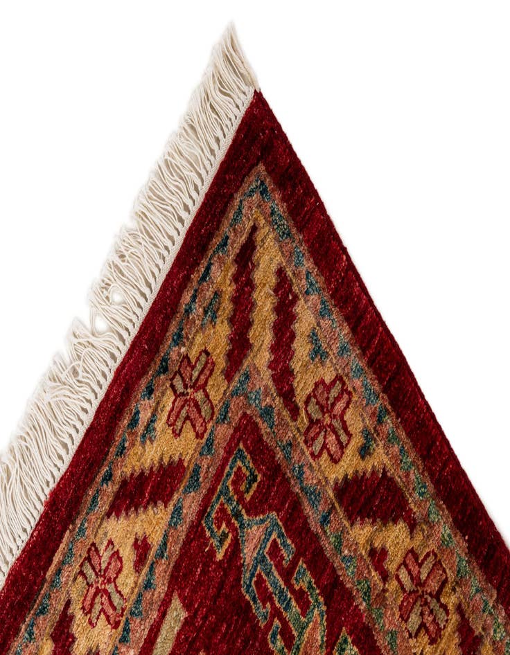 Detail image of  3' 3 x 5' 2  Hand Knotted Ziegler Wool Rug