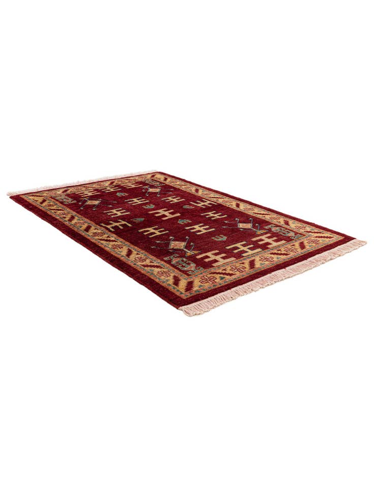 Detail image of  3' 3 x 4' 7  Hand Knotted Ziegler Wool Rug