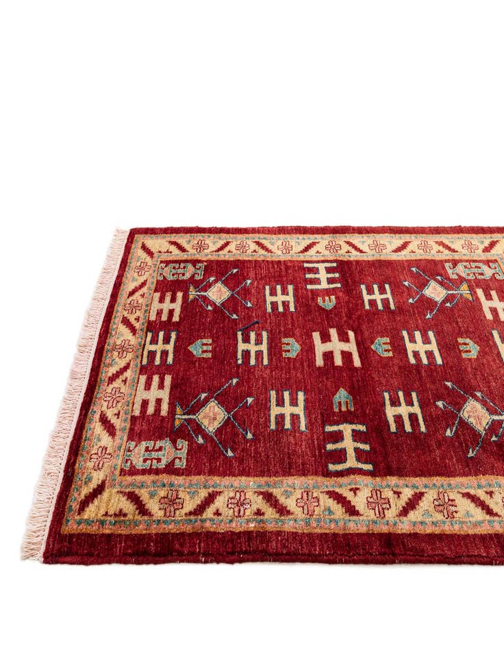 Detail image of  3' 3 x 4' 7  Hand Knotted Ziegler Wool Rug