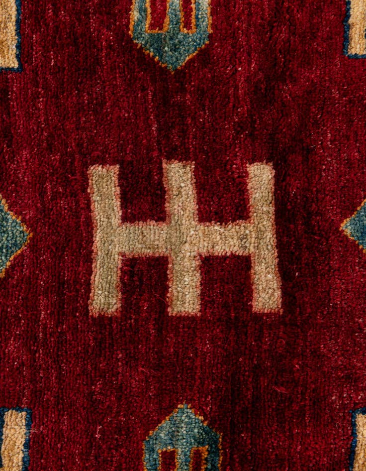 Detail image of  3' 3 x 4' 7  Hand Knotted Ziegler Wool Rug