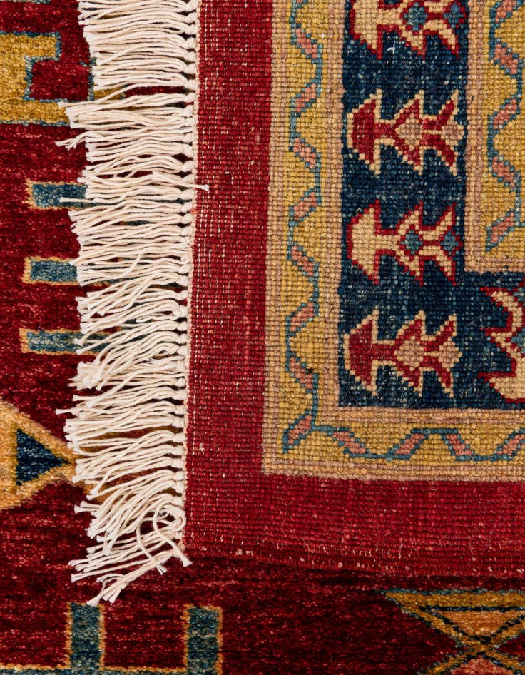 Detail image of  3' 5 x 4' 10  Hand Knotted Ziegler Wool Rug