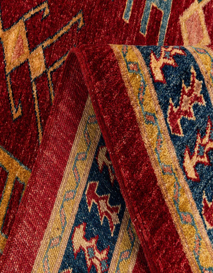 Detail image of  3' 5 x 4' 10  Hand Knotted Ziegler Wool Rug