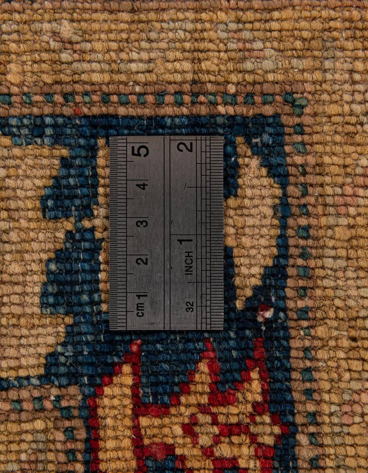 Detail image of  3' 4 x 4' 10  Hand Knotted Ziegler Wool Rug