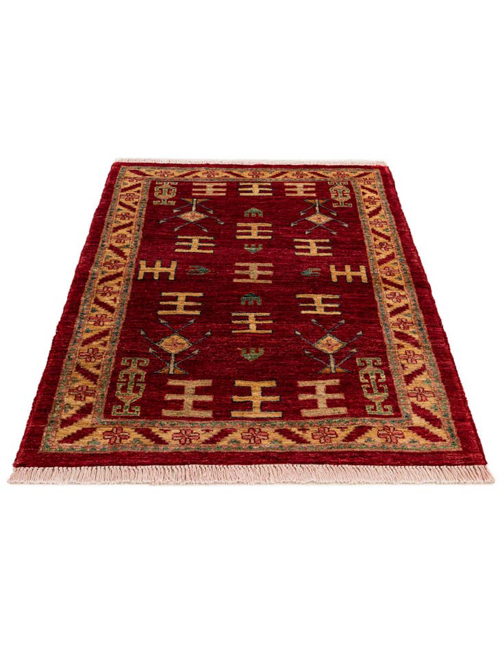 Detail image of  3' 5 x 4' 10  Hand Knotted Ziegler Wool Rug