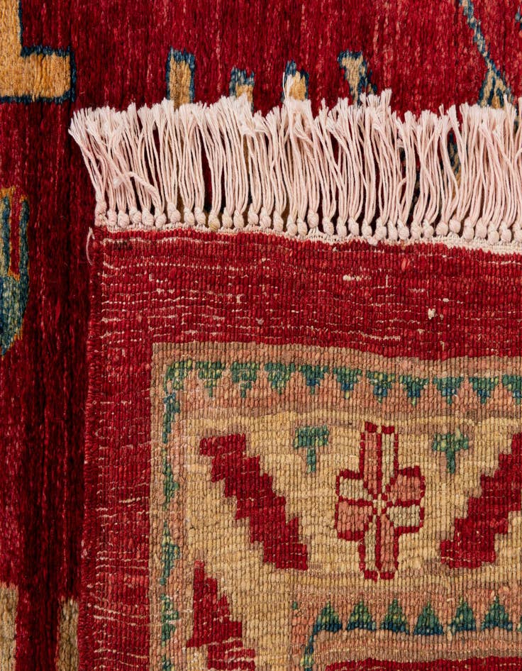 Detail image of  3' 5 x 4' 10  Hand Knotted Ziegler Wool Rug