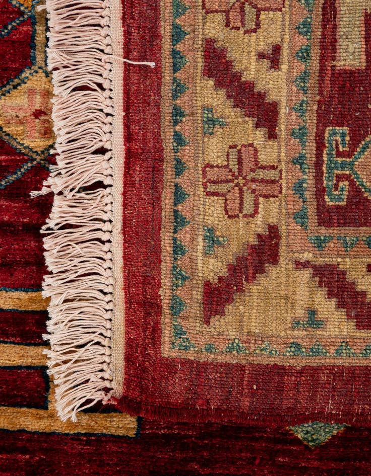 Detail image of  3' 5 x 5' 6  Hand Knotted Ziegler Wool Rug