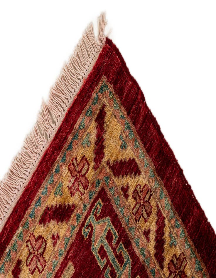 Detail image of  3' 5 x 5' 6  Hand Knotted Ziegler Wool Rug