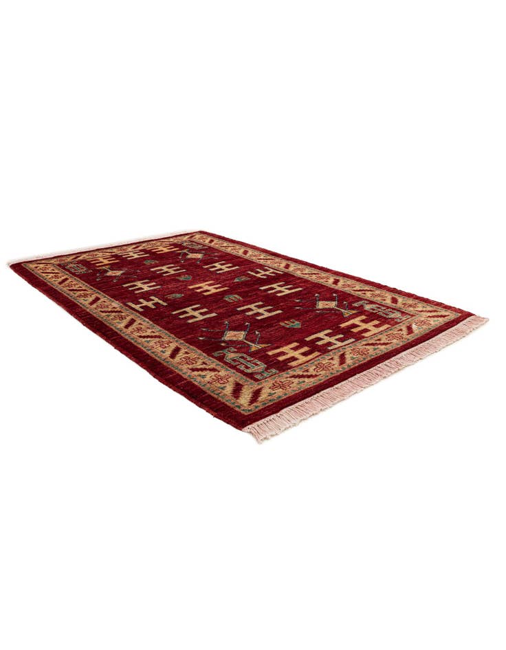 Detail image of  3' 3 x 5' 1  Hand Knotted Ziegler Wool Rug