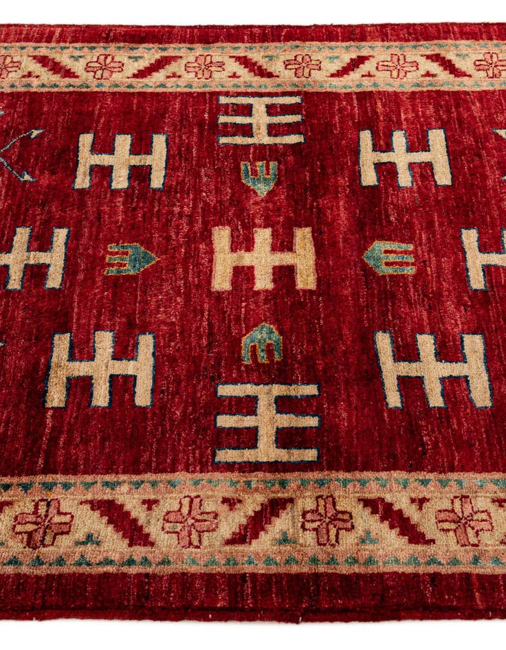 Detail image of  3' 3 x 5' 1  Hand Knotted Ziegler Wool Rug
