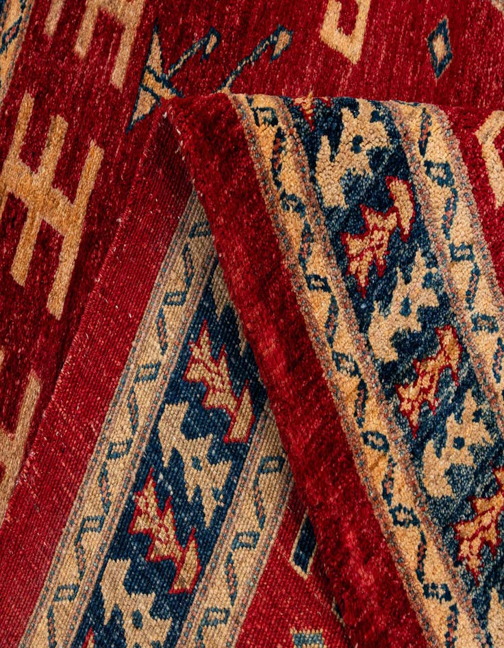 Detail image of  3' 5 x 4' 10  Hand Knotted Ziegler Wool Rug