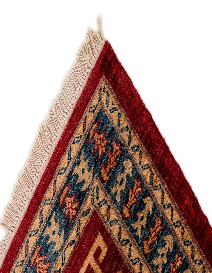 Detail image of  3' 5 x 4' 10  Hand Knotted Ziegler Wool Rug