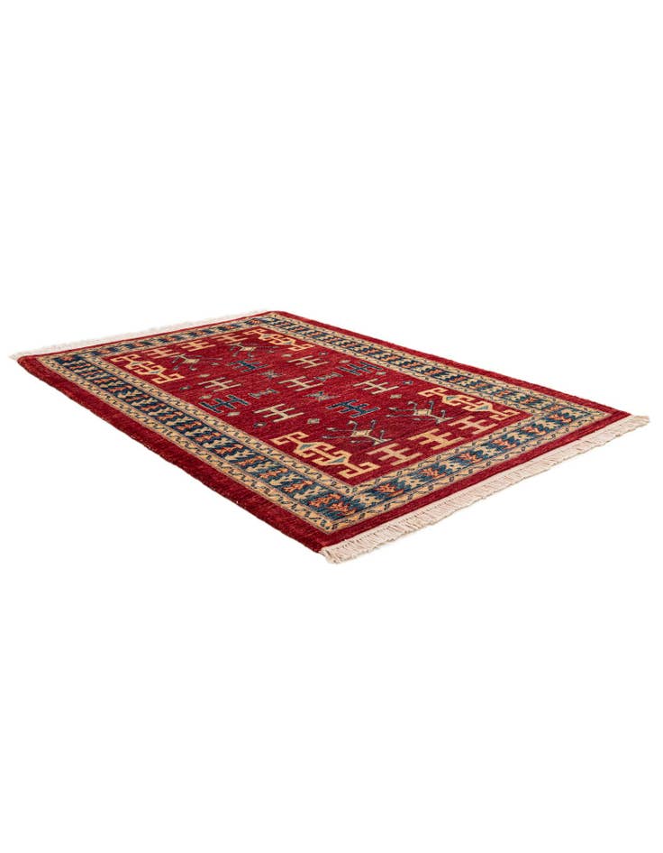 Detail image of  3' 5 x 4' 10  Hand Knotted Ziegler Wool Rug