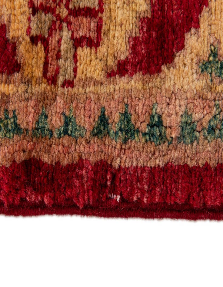 Detail image of  3' 3 x 5'  Hand Knotted Ziegler Wool Rug