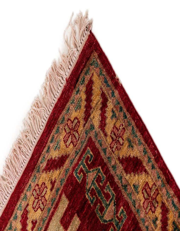 Detail image of  3' 3 x 5'  Hand Knotted Ziegler Wool Rug